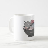 ねこラーメンかわいい コーヒーマグカップ (正面左)