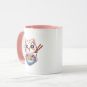 ねこラーメンのマグカップ マグカップ (正面左)