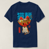 ねこラーメン Tシャツ (デザイン正面)
