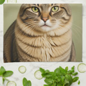 ねこリンゴ キッチンタオル (折り畳み)