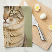 ねこリンゴ キッチンタオル (四つ折り)