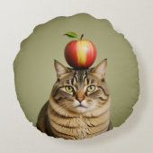 ねこリンゴ ラウンドクッション (裏面)