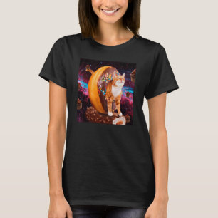 ねこ乗りドーナツかわいいドーナツ宇宙飛行士銀河系Sp Tシャツ