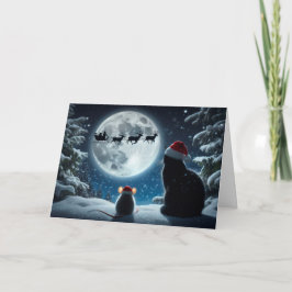 ねこ信じと! クリスマスカード