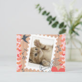 ねこ切手 ポストカード (スタンド正面)