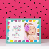 ねこ娘 フォト バースデー サンクス サンキューカード