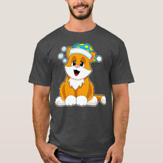 ねこ寝ナイトキャップ Tシャツ