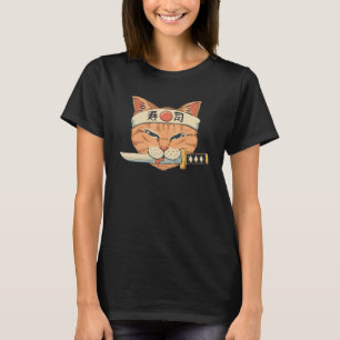ねこ寿司カタナ Tシャツ