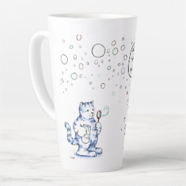 ねこ希望 カフェラテマグ