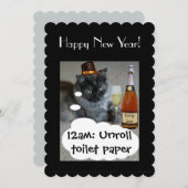 ねこ年のはじまりに　RoseWrites からの招待状 招待状 (正面/裏面)