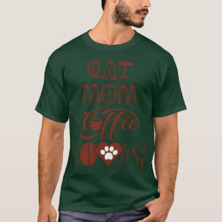 ねこ母コーヒー好き猫デザイン9 Tシャツ