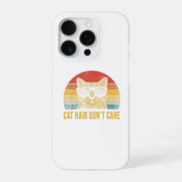 ねこ毛なんて気にしないよ 猫好きのためのカード iPhone 16 PROケース