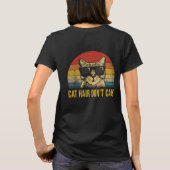 ねこ毛なんて気にしない 猫好きのためのデザイン Tシャツ (裏面)