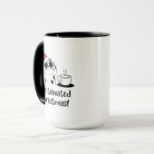 ねこ珈琲クリスマス&ネコ好きなホリデー マグカップ (正面左)