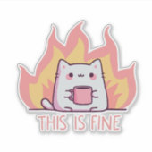 ねこ素晴らし シール (正面)