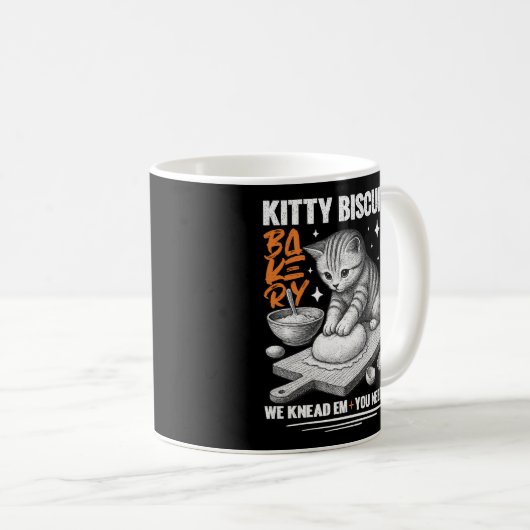 ねこ練りベーカー子猫ビスケット私たちはあなたを混練 コーヒーマグカップ (正面右)