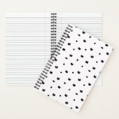 ねこ落書き 白 ノートブック (内側)