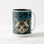 ねこ麺夜 ツートーンマグカップ (正面右)