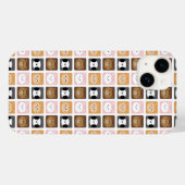 ねこ、うさぎ、犬、クマのパターン Case-Mate iPhoneケース (裏面 (横))