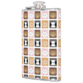 ねこ、うさぎ、犬、クマ フラスク (左)