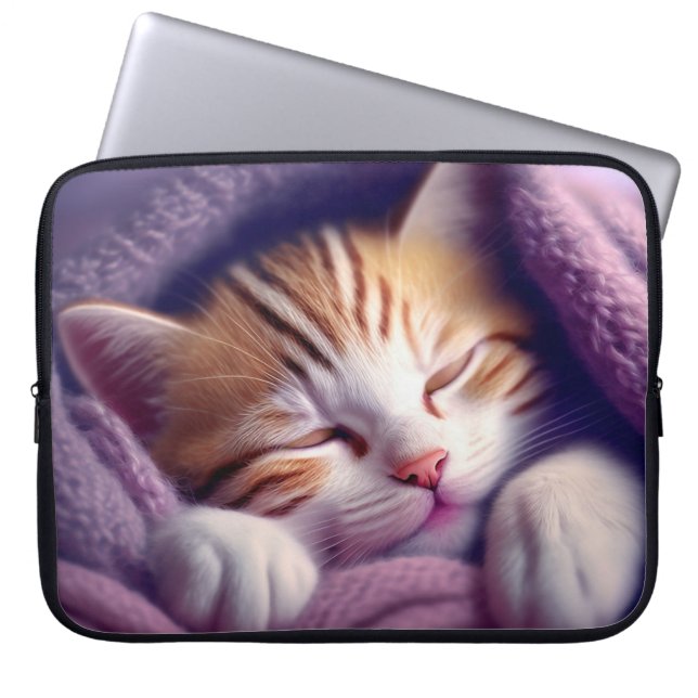 ねこ アート ラップトップ カバー (正面)