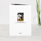 ねこ クリスマスのプレゼントカードをありがとう サンキューカード (裏面)