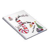 ねこ クリスマス スパイラル ノート 猫 ネズミ (右側)