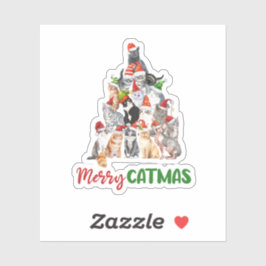 ねこ クリスマス ツリー ねこ好き クリスマス ホリデー シール