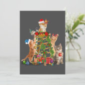 ねこ クリスマス ツリー ダサい クリスマス 猫 ママ 猫 パパ (スタンド正面)