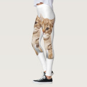 ねこ ジンジャー キッテン ヨガ パンツ レギンス (左)