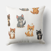 ねこ、ワン空白のピー、ニャー クッション (裏面)