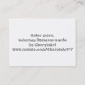 ねこ・犬の着色名刺 名刺 (裏面)