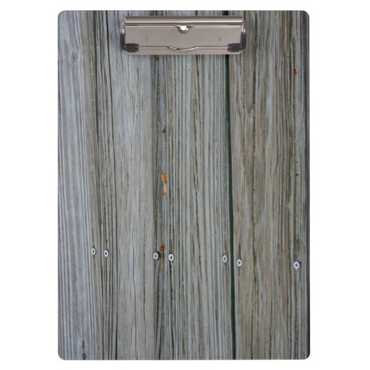 ねじが付いている木の波止場の板 クリップボード (正面)