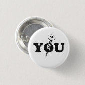 ねじねじで締めて下さい 缶バッジ (正面&裏面)