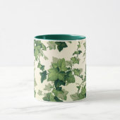 ねじりアイビー葉のパターン マグカップ (中央)