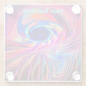 ねじり波 ガラスコースター (裏面)