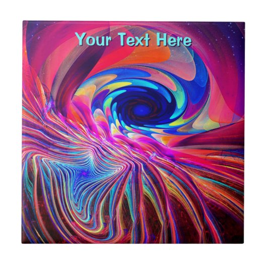 ねじり波 タイル (正面)