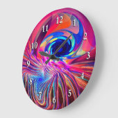 ねじり波 ラージ壁時計 (傾斜)