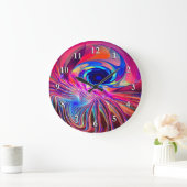 ねじり波 ラージ壁時計 (ホーム)