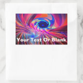 ねじり波 長方形シール (バッグ)