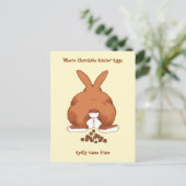 ねじれたおもしろいイースターバニー©サンディロン シーズンポストカード (スタンド正面)