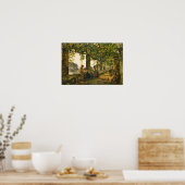 ねじれたつる植物を持つベランダ, 1828 ポスター (キッチン)