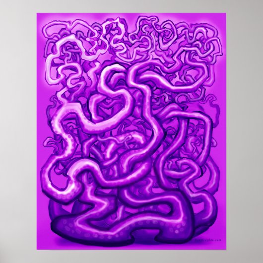 ねじれたつる植物 ポスター (正面)