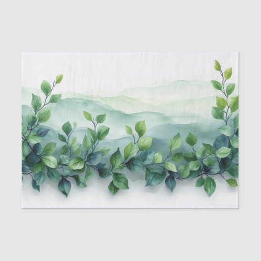 ねじれたつる植物 薄葉紙 (正面)