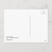 ねじれたイースターバニー葉書 シーズンポストカード (裏面)