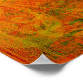 ねじれたオーク材の渦巻きカスタマイズ- ポスター (角)