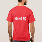 ねじれたサンタベーシック(赤) Tシャツ (裏面)