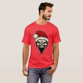 ねじれたサンタベーシック(赤) Tシャツ (正面フル)