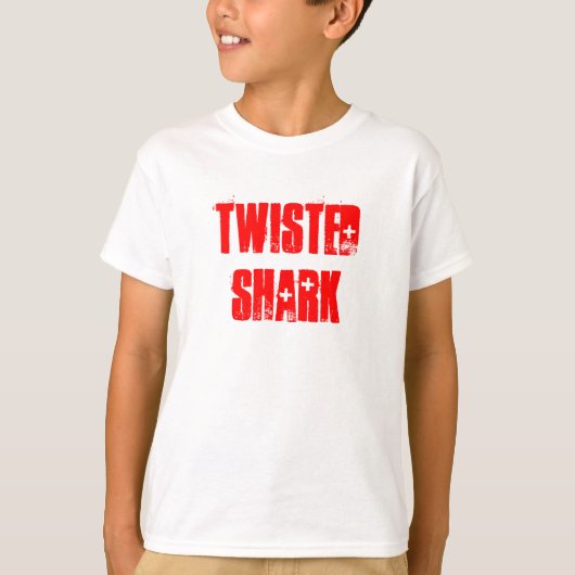 ねじれたシャークペニーティー Tシャツ (正面)