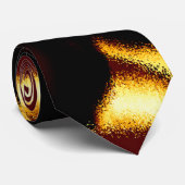 ねじれたストリークが燃えた黄色はビロードに見える ネクタイ (ロール)